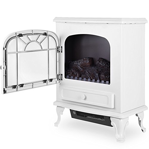 Elektrischer Kamin mit Heizlüfter und Kaminfeuer Effekt 2000W Elektro Elektrischer Kamin Ofen Heizung Heizer Heizlüfter Feuereffekt Heizgerät Heizstrahler - 2