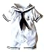 Meihuida Baby Boy Girl Anchor Sailor White Props Romper Outfit