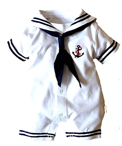Meihuida Baby Boy Girl Anchor Sailor White Props Romper Outfit