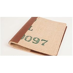 Ringbuchmappe A5 Espresso aus echtem Kaffeesack – made by KALOS, Germany