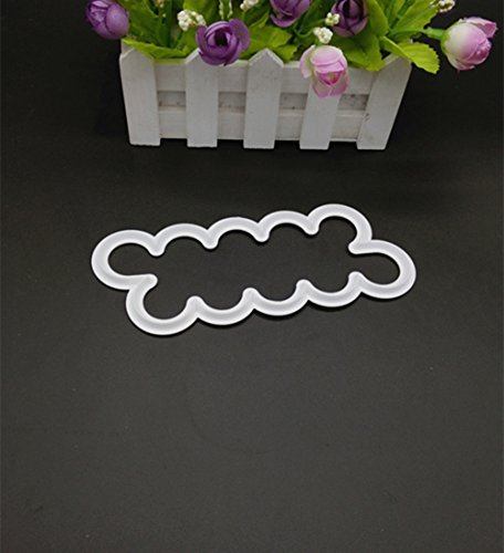 ilauke Rosenausstecher DIY Modellierwerkzeug Deko Utensilien für Rüschen Fondant Marzipan Blütenpaste Kunchen die einfachsten Rosen Ausstecher der Welt – the Easiest Rose Cutter Ever Blüten (Groß) - 6