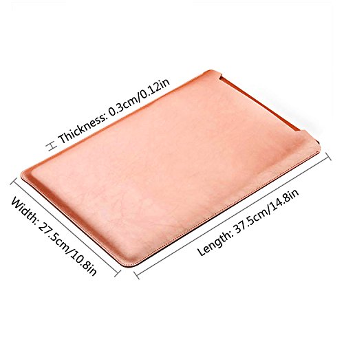 MacBook Rro 15” 2016 Laptop Hülle, ZXK CO Luxus Mikrofaser Leder Laptop Tasche Wasserresistente Laptop Hülsen Beutel Abdeckung für Macbook Pro 15.4 Zoll -Veröffentlicht in 2016 -Ultra Dünn Case Cover mit Mauspad - 3