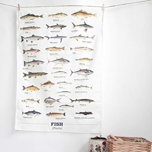 Preisvergleich Produktbild Ecologie Multi Species Fish Geschirrtuch mit Fisch-Motiven