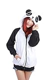 KiKa Monkey Cosplay Einhorn Tier Hoodie Jacke Pullover Party Kostüm (L, Panda) - 
