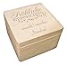 Produktbild Unbekannt MidaCreativ Weihnachten Holz-Geschenk-Box Holzkiste Cube Kiefer, incl. Auswahl-Lasergravur (q9)