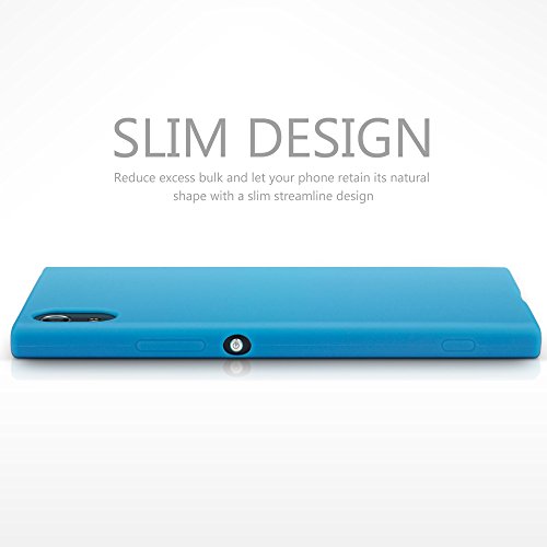 Sony Xperia XA1 Funda Protectiva de Silicona Gel TPU estrecha - Azul Claro s  lido acabado mate