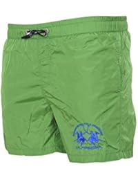 La Martina Bañador Hombre L Verde oscuro Polyester ajustado Corte delgado