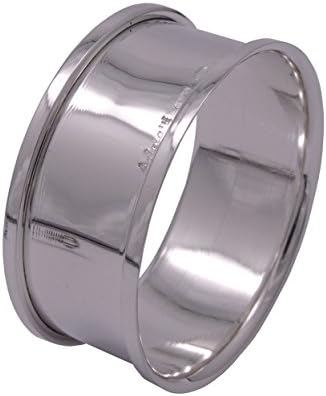 Sterling Silver 925 Round Napkin Ring Hand Made in Italy