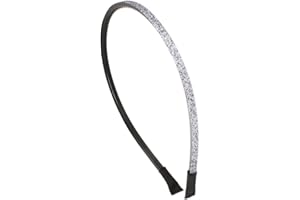 Righe e Pois - CERCHIETTO PER CAPELLI BAMBINA SOTTILE IN GLITTER - cerchietti capelli bambina con dentini - confezione da 1 - glitterato coloato (Argento, Unica - bimba)