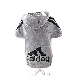 Hemore Adidog Perros Ropa Chaqueta Abrigo Sudadera ndchen cálido Sudaderas Abrigo Perros Plus terciopelo mascotas Cachorros – Camiseta