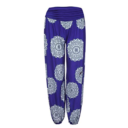 Preisvergleich Produktbild Luckycat Damen Pumphose Haremshose Blumenmuster Baggy Harem Stil Sommerhose Aladinhose Yogahose Ballonhose Lange Hose
