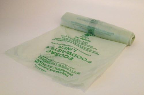 Ecosacs 100 Compostable Biodegradeable Compost Caddy Liners, 5-7 litre