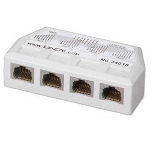 Lindy UTP/RJ45 4 Port Y Adapter
