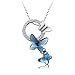 Yellow Chimes Swarovski Elements Blue Butterfly Elegant Designer Pendant for Women RS.1195.00
