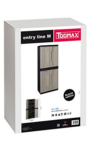 Toomax Kunststoffschrank Entry Line M, Schwarz, Z289R050 - 3