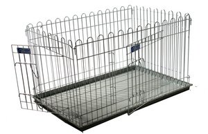 Croft-puppy-pen-with-base-tray-and-2-gates-41-x-27-x-23-inches-high