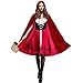 Price comparison product image Little Red Riding Hood Adult Cos Costume Halloween Cosplay Party Costume DS Nightclub Queen Sexy Dress Up,Red-S