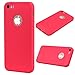 Produktbild Nancen Case Apple iPhone 5 / 5S / SE (4 Zoll) Handy Hülle Einfarbig Rot. Weich TPU Silikon Case