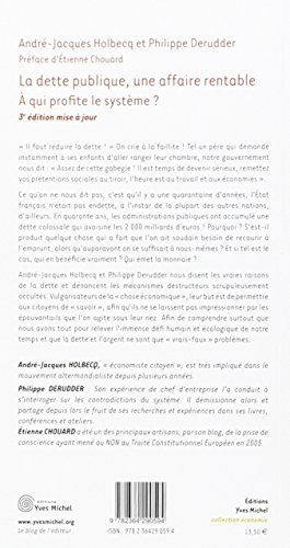 Livres Couvertures de Dette Publique une Affaire Rentable (la)