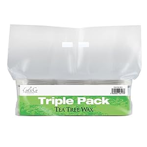 Epil & Co Tea Tree Wax by Deo 425g x 3 Pots - Waxing Leg Body Arm (890403) by Deo