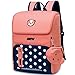 Produktbild HASAGEI Kinderrucksäcke Schulrucksäcke Schultasche Daypacks Backpack für Kinder Mädchen Jungen Jugendliche Schulrucksäcke mit Gurt M/S 45 * 30 * 16/41 * 27 * 13 cm 22/15 Liters (Pink A, M)