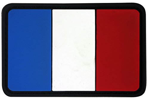 Seibertron France Flag PVC Rubber 3D Hook&Loop Touch Fastener Patch Tactical Patch by