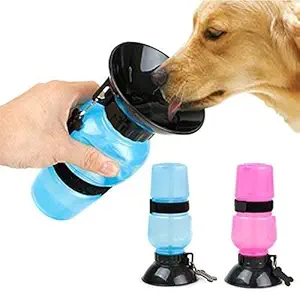 DOGTOWN Dog Water Bowl Bottle Portable Aqua Dog Travel Water Bottle Bowl 18-oz Dog Bottle Auto Dog Mug for Pets
