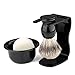 VERY100 Bristle Shaving Brush + Arcylic Brush Holder + Bowl Mug + Soap Badger Shaving Set