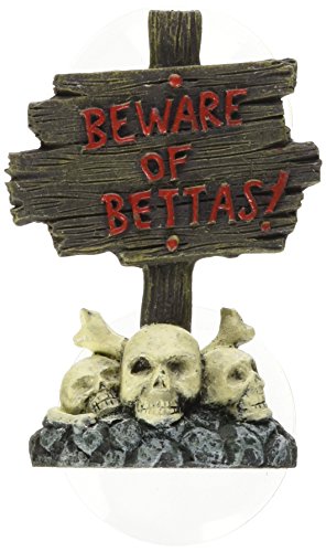 Preisvergleich Produktbild Zoo Med Totenkopfdekoration für Kampffisch-Aquarium, Englische Aufschrift