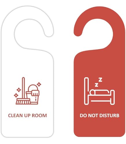 Cartello da appendere alla porta di Non disturbare, cartello da appendere alla porta di Non disturbare, cartello in acrilico per porta 'ufficio, cartello per riunione su entrambi i lati - Cartello
