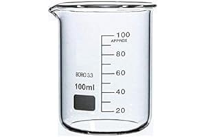 Rocwing Boro 3.3 Verre Gradué Verre Doseur pour Laboratoire ou Cuisine (100ml)