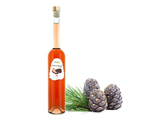 Preisvergleich Produktbild Original Zirbenschnaps, Edelansatz / Platinum / 350ml - edler Zirbenschnaps aus eigener Produktion mit Zirbenzapfen aus dem Zirbenland