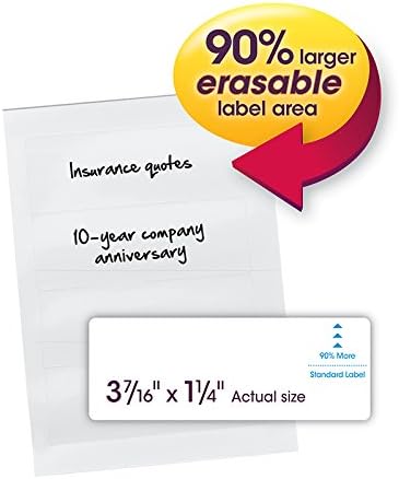 SMEAD 160CT ERASABLE SUPERTAB