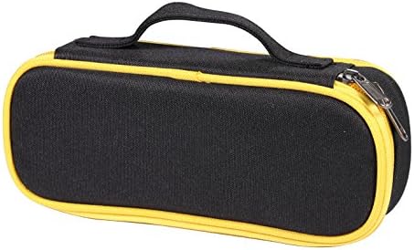 WINSHEA Pencil Case Student Pencil Holder Pen Pouch Stationary Organizer Cosmetic Makeup Bag with Handle (Black)