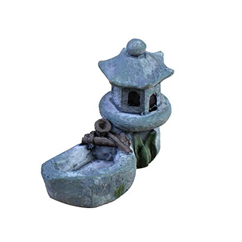 Berrose-Moos Micro Landschaft zubehör Schwimmbad Turm DIY Material Mini Handwerk landschaftsbau Decor Garten Dekoration-Moos Dekoration Wasser Tower Figuren -DIY schöne Ornamente