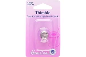 Hemline Metal Thimble for Sewing - Large