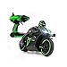 Price comparison product image Hugine 4CH RC Motorcycle 2.4G Fast Speed 1:18 Remote Control Motorbike with Headlights Electric Vehicle Car Toy (Green)