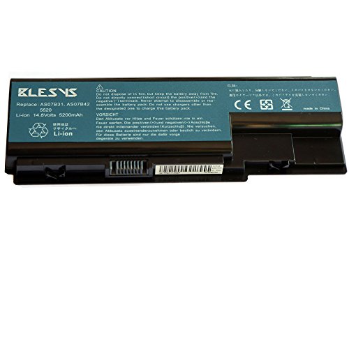 BLESYS – 14.8V/5200mAh ACER Aspire 5520 5710 5720 5910G 5920 6920 7220 7520 7535 7720 7735 7736G 7738 8920 Serie Laptop Akku Ersatz für Acer AS07B41 AS07B71 AS07B51 AS07B31 AS07B32 AS07B42 AS07B52 AS07B72 akku - 3