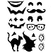 Produktbild Crafty Vinyl 4 Mix N 'Match Kürbis Gesicht Vinyl Aufkleber & 2 Silhouette Aufkleber - Kürbis Gesicht Aufkleber, Kürbis Gesicht Vinyl, Fall Decor, Halloween Kunst, 5 x 7
