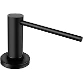AIKE Undercounter Soap Dispenser for Kitchen and Bathroom, with Stainless Steel Pump, 500 ml Bottle, Top Filling