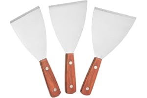 Lajiakoy Espatula Cocina, Espatula Para Servicio De Alimentos/Cocina/Limpieza, Ideal Para Bistec en Interiores y Exteriores (Paquete De 3 Piezas)