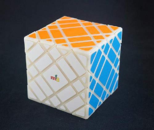 Preisvergleich Produktbild VIWIV Zauberwürfel Speed Cube, Lsmy Speedcube Magic Puzzle Würfel Carbon Faser AufkleberSpielzeug Vier Stockwerke Schräg Cube Fiber Slanting Rubik Shaped