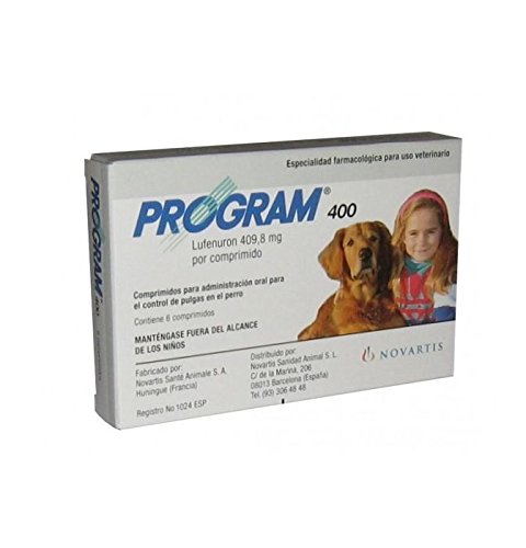 Novartis Anti-Flöhe-Tabletten für Hunde Program 400, 6 Tabletten, 20-40 kg