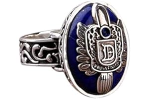 Yeaser Bague vintage Vampire Diaries Salvatore Damon Stefan avec blason de la famille