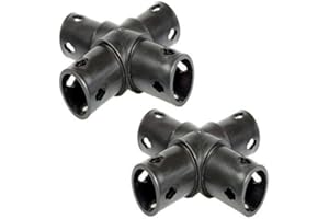 Moveandstic 2er Set Flächenkupplung 4-armig, schwarz