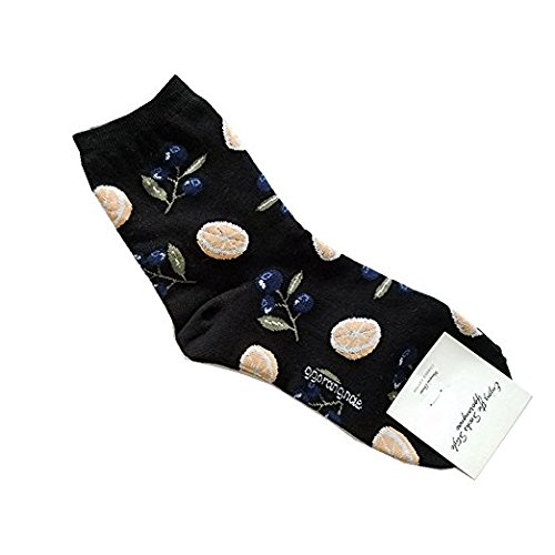 Preisvergleich Produktbild Warme gestrickte Damensocken, aus Baumwolle, für Winter Orange