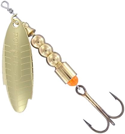 MAPSO - 5 Fishing Spinners POPPER-3 ORO 10 gms.