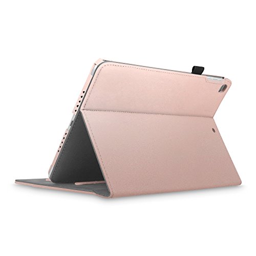 Fintie iPad 9.7 Zoll 2017 / iPad Air 2 / iPad Air Hülle – [Eckenschutz] Multi-Winkel Betrachtung Folio Stand Schutzhülle Cover Case Tasche mit Dokumentschlitze, Standfunktion, Auto Wake / Sleep für Apple iPad 2017 Neue Modell 9.7″ Retina Display Tablet, iPad Air 1/2, Roségold - 8