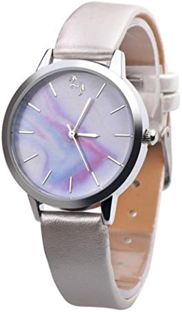 VENMO Fashion Unicorn Pattern Casual Ladies Quartz Watch with Leather Strap Luxury Analog Citizen Wrist Watch For Women (Silver)