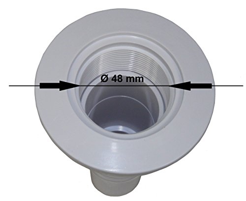 Einströmdüse, Einlaufdüse, schwenkbarer Düsenkopf, für Stahlwandpools - 3
